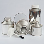 Cone Top Tin Containers and Brush Cap