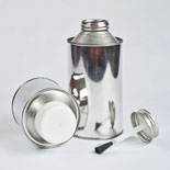 Cone Top Tin Containers and Brush Cap