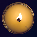Candle in a Lever Lid Tin